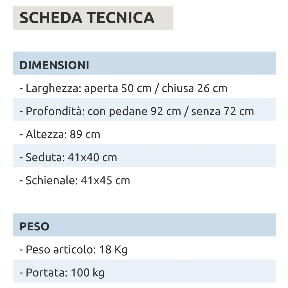 Carrozzina pieghevole passaggi stretti 50 cm // Go Street rossa