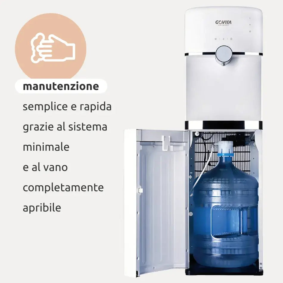 Distributore acqua 3 temperature, 1 erogatore, carica dal basso, controllo touch // NEW