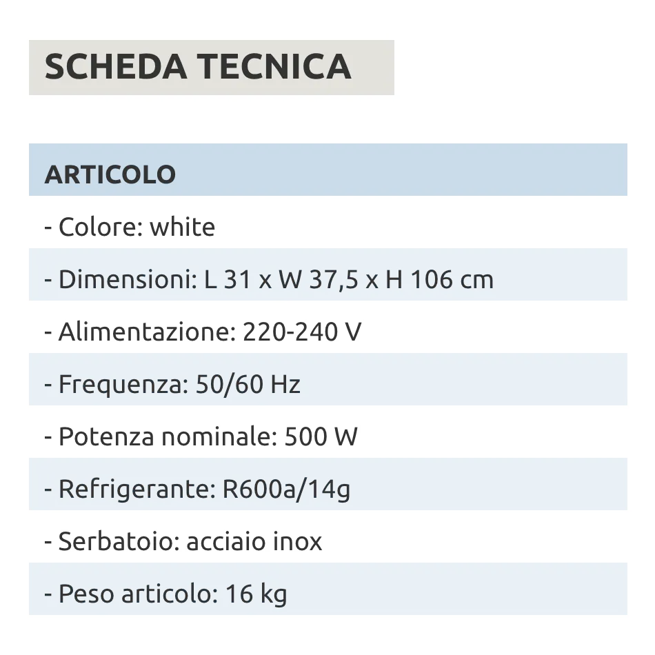 Distributore acqua 3 temperature, 1 erogatore, carica dal basso, controllo touch // NEW