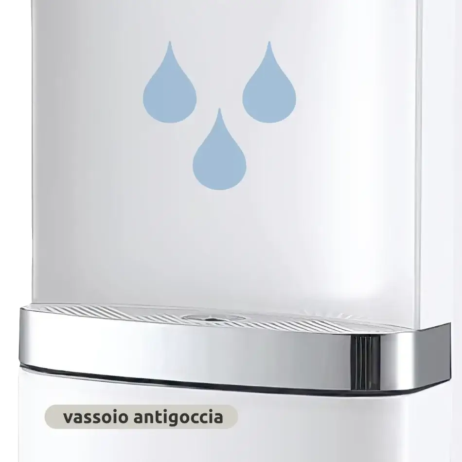 Distributore acqua 3 temperature, 1 erogatore, carica dal basso, controllo touch // NEW