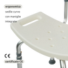 Sedia da doccia con schienale estraibile e maniglie integrate // Go Pan