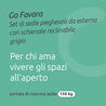 Set sedie pieghevoli da esterno in alluminio e textilene con schienale regolabile // Go Favara grigio