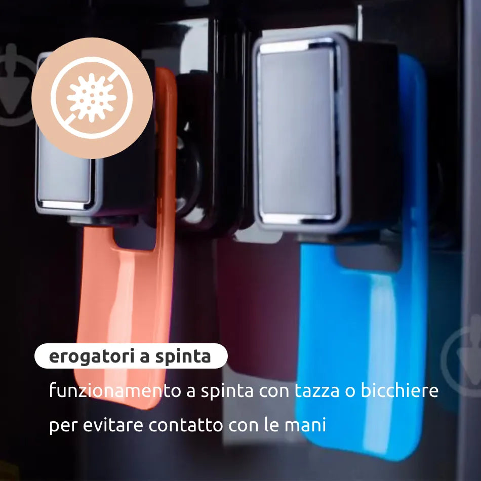 Distributore acqua 2 temperature, 2 erogatori, carica dall’alto // Go Pegea