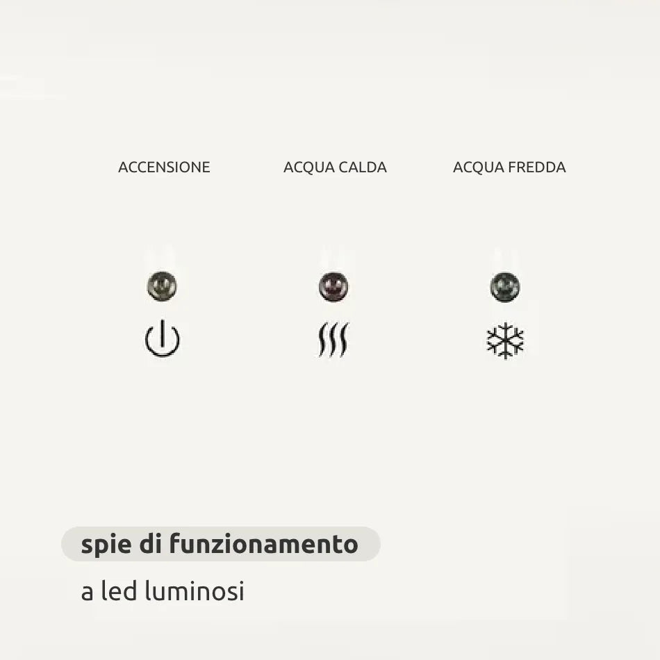 Distributore acqua 2 temperature, 2 erogatori, carica dall’alto // Go Pegea