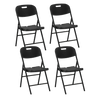 Coppia di sedie pieghevoli da esterno // linea Go Cantelia effetto rattan antracite