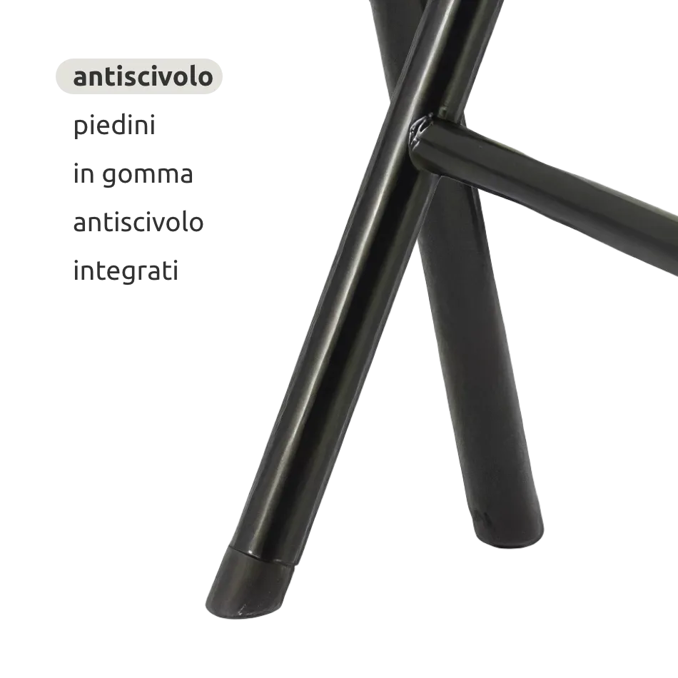 Coppia di sedie pieghevoli da esterno // linea Go Cantelia effetto rattan antracite