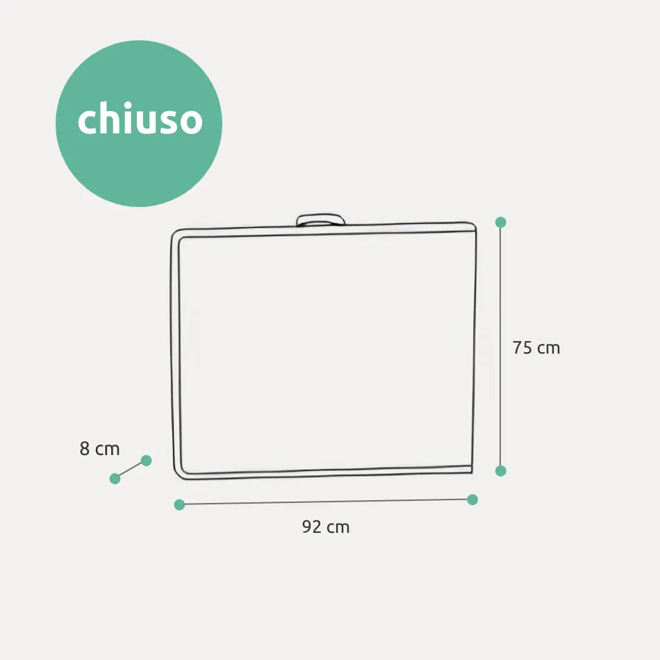 Tavolo rettangolare 180 cm da esterno pieghevole con maniglia // linea Go Cantelia effetto rattan antracite
