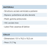 Tavolo rotondo diametro 150 cm da esterno pieghevole con maniglia // linea Go Napea bianco