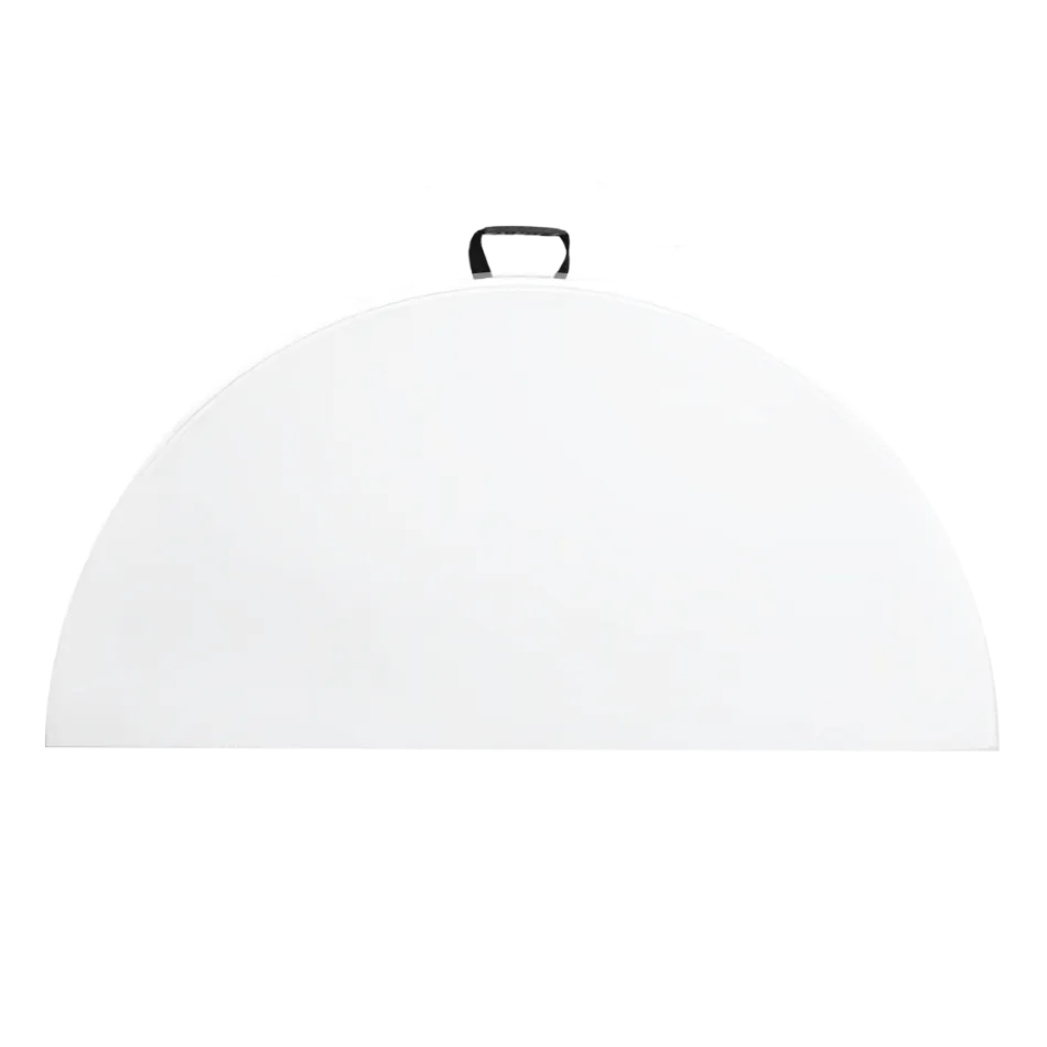 Tavolo rotondo diametro 150 cm da esterno pieghevole con maniglia // linea Go Napea bianco