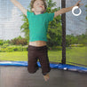 Trampolino elastico rotondo da giardino con rete di sicurezza e scaletta, diametro 250 cm // Go Jump